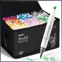 Ohuhu Alkohol Marker Pinselspitze 168 Farben Doppelspitzig KüNstler Marker Set