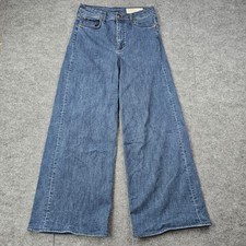 Rag & Bone Jeans Womens 28 Blue Sofie High Rise Ultra Wide Leg Stretch Baggy Y2K