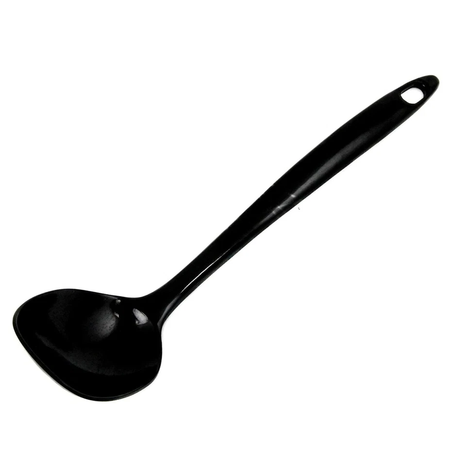 Chef Craft 11" Long Melamine Basting Spoon Kitchen Utensil - Black or White - Image 2 of 4
