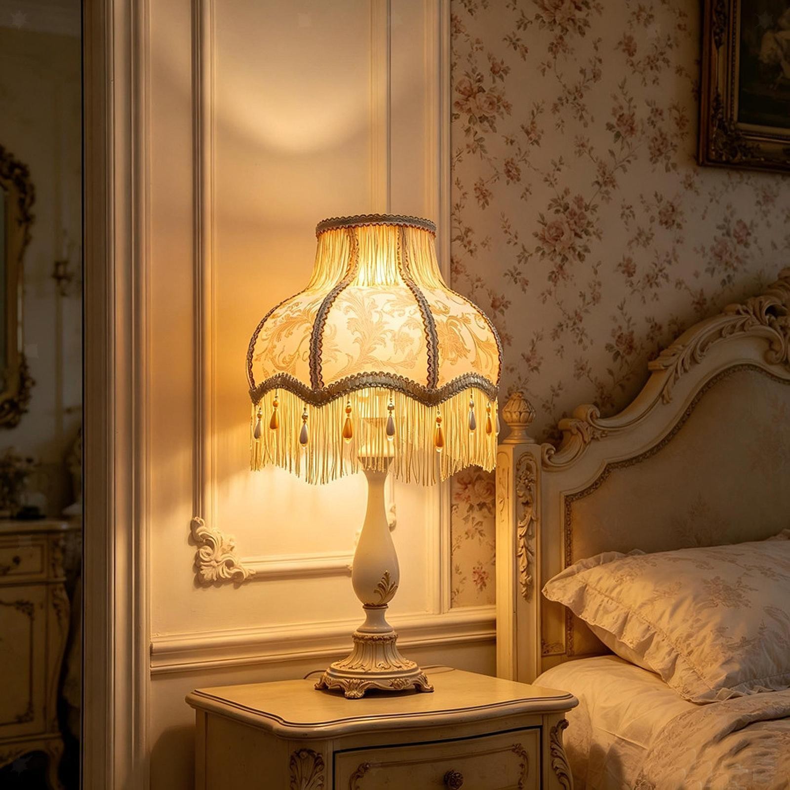 Paralume con nappe per lampada da terra