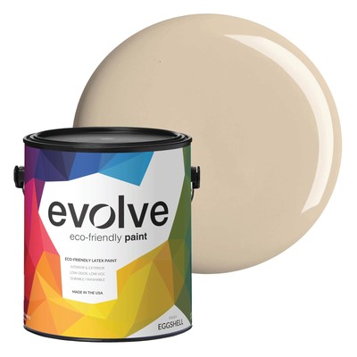 EVOLVE Paint & Primer: Low Sheen with One-coat Coverage (Natural Beige, 1Gallon)