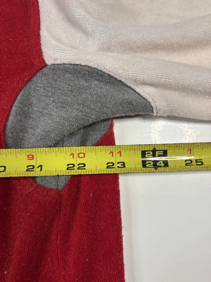 Rocawear Y2K Cremallera Rojo Blanco Grande R Bordado Manga Corta Talla Grande Cremallera Foto 3 de 4