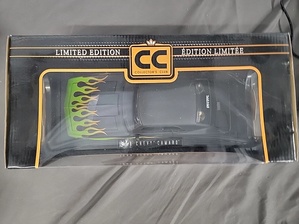 Chevy Camaro 1968 1/18 Jada Collectors Club negro con llamas Foto 3 de 4
