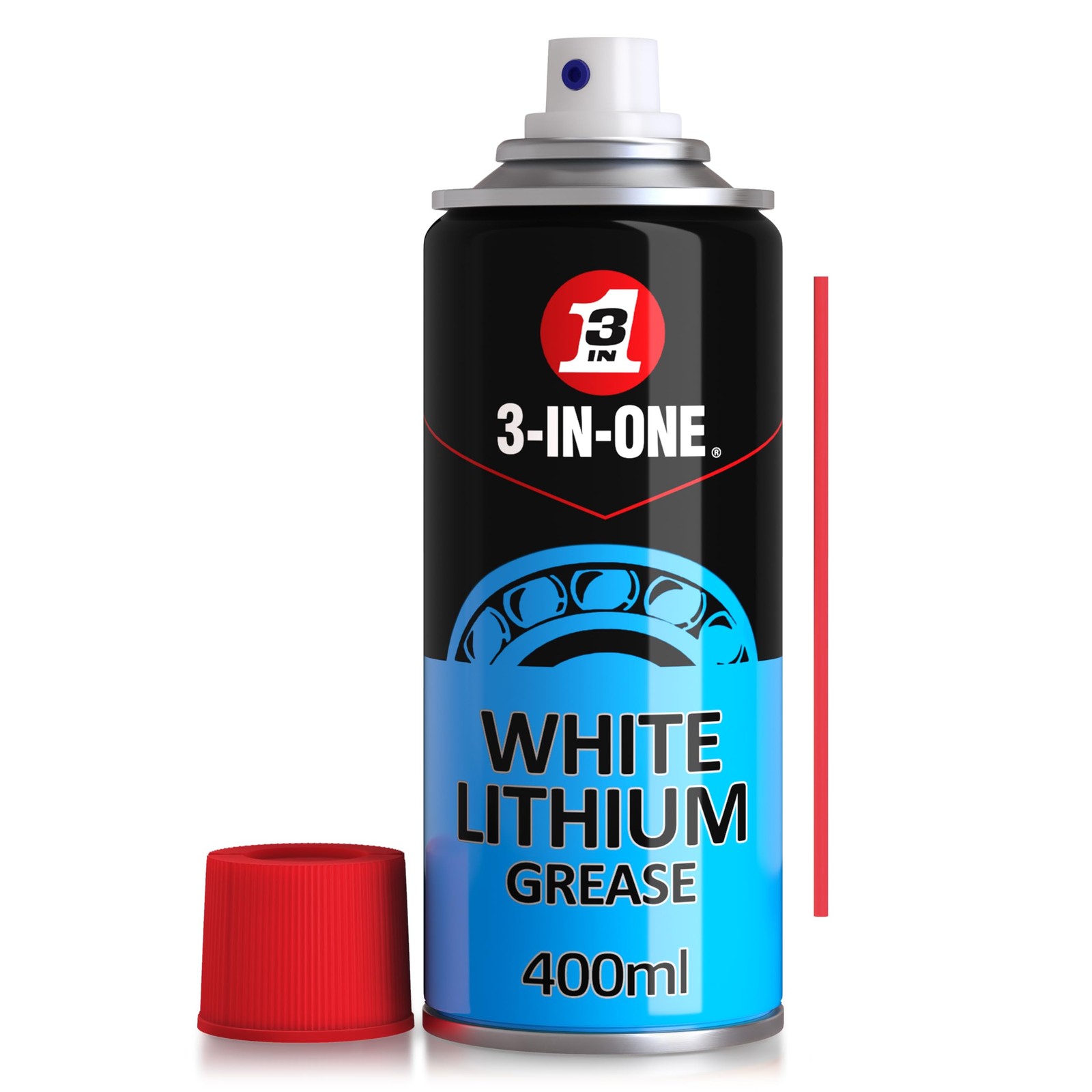 3 IN ONE White Lithium Grease Spray 400ml Long Lasting Spray Grease Lubricant