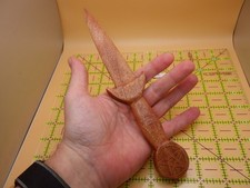 Wood Pentagram Athame 8.5" Prop  Wiccan Ritual Tool  Pagan Altar Tool  DND