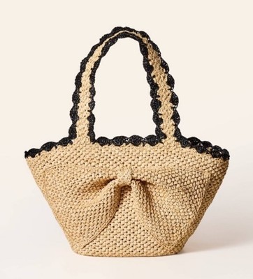 Straw Beach Bags Target Australia Kate Spade X Target Raffia Black