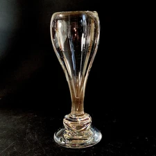 VINTAGE SIMON PEARCE BUD VASE, Hand Made, Art Glass, 6 1/2", Made in USA