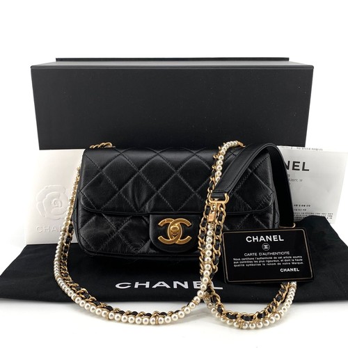 CHANEL Classic Pearl Calf Mini Flap Bag AS2210 155261880