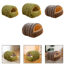 Cat Bed Indoor Cat Bed Nest Cave Pet Removable Plush PP Cotton for Rest Suitable