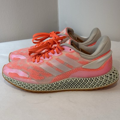 Adidas 4D Run 1.0 Signal Coral Sz6 Shoes FW6838 Running Training