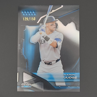 2026 Topps Chrome Black Aaron Judge #8 Blue Refractor /150 New York Yankees Card
