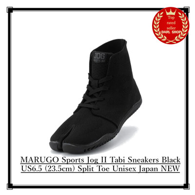 MARUGO Sports Jog II Tabi Sneaker Schwarz US6,5 (23,5cm) Split Toe Unisex Japan