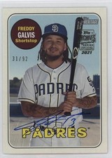 2021 Topps Archives Signature Series 31/92 Freddy Galvis #18THHN-595 Auto wq8