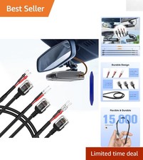 Reliable 19.9'' Radar Detector Mirror Power Cables - 3-Pack for Escort Uniden