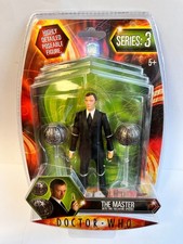 BNIB DOCTOR DR WHO BBC SERIES 3 THE MASTER W/ TWO TOCLAFANE SPHERES TOY FIGURE