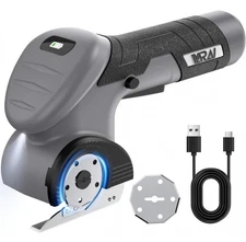 Cordless Electric Scissors Rechargeable 2000mAh Cutter w/ Blades 