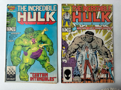 The Incredible Hulk Marvel Comics Nr. 323 & 324 Vintage Comics 