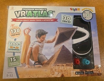 Professor Maxwell's VR Atlas Virtual Reality Kids Science Kit New Damaged Box