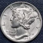 1940 Mercury Dime 10c Choice BU Uncirculated Full Bands #101853