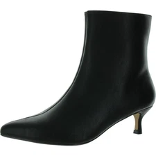 Journee Collection Womens Arely Faux Leather Zipper Ankle Boots Shoes BHFO 4741