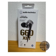 Audio-Technica ATH-CKS660XBT Wireless Bluetooth Earbuds New Unused Black