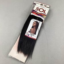 10" SOL Straight Color 1B Off Black Blended Hair Extensions Track by Outre