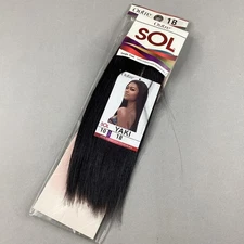 10" SOL Straight Color #1B Off Black Blended Hair Extensions Track by Outre
