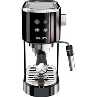 Krups Espressovirtuoso+ XP444G Espressomaschine Mit SiebträGer Schwarz Mit Mi...