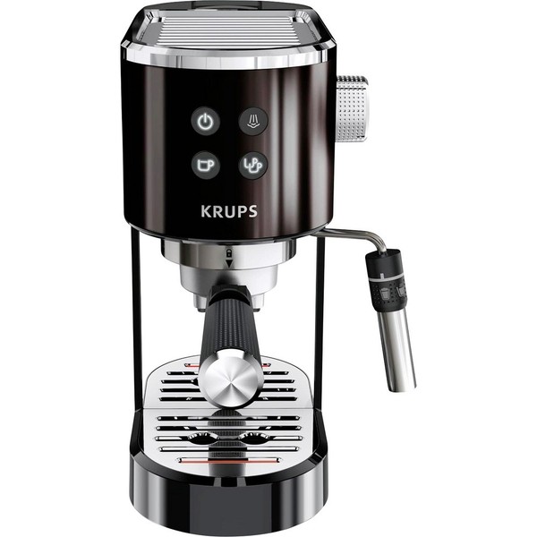 Krups Espressovirtuoso+ XP444G Espressomaschine Mit SiebträGer Schwarz Mit Mi...-image