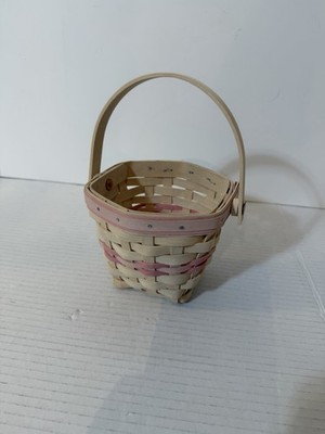 Longaberger American Cancer Society Basket 2001 Swing Handle