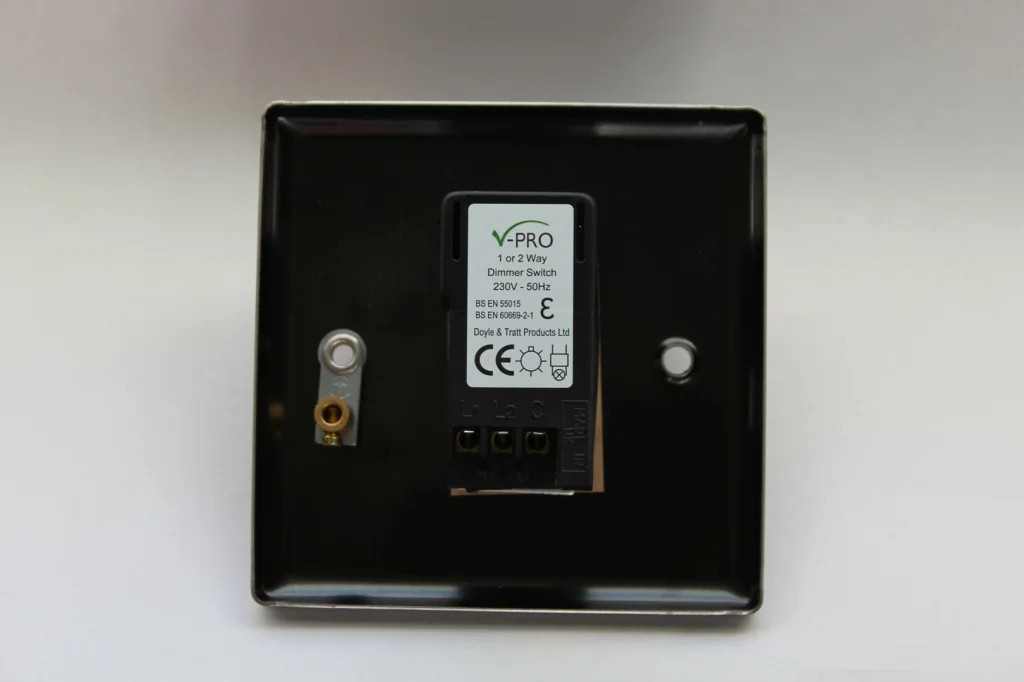Dimmer Black V-Pro Classic Graphite 21 120w Max 1-Gang 2-Way Varilight JPP401