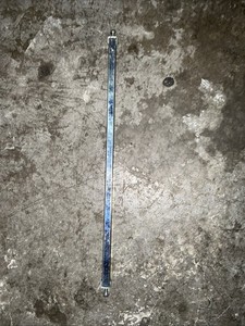 1/2 Stainless Steel Square Tube Tapped Ends 20in Long Pack of 2