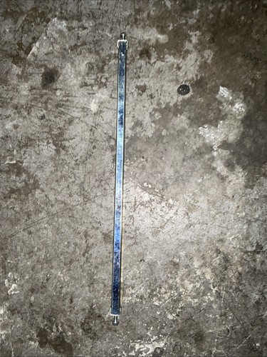 1/2 Stainless Steel Square Tube Tapped Ends 20in Long Pack of 2