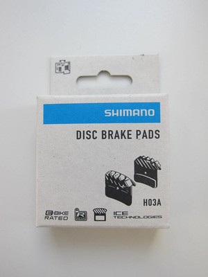 SHIMANO Scheibenbremsbelag H03A Resin Pad W/FIN & Spring ICE Technologies