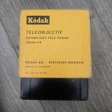 KODAK Schneider Tele-Xenar 135mm f/4 KODAK AG Teleobjctif BOX.