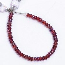 Natural Pink Garnet Faceted Round Beads Gemstone, Garnet Round Beads E 230