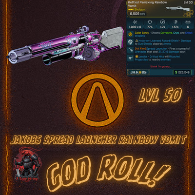 Borderlands 4 MODDED HELLWALKER SHOTGUN NO AIM CRAZY DMG BL4 PC-PS-XBOX