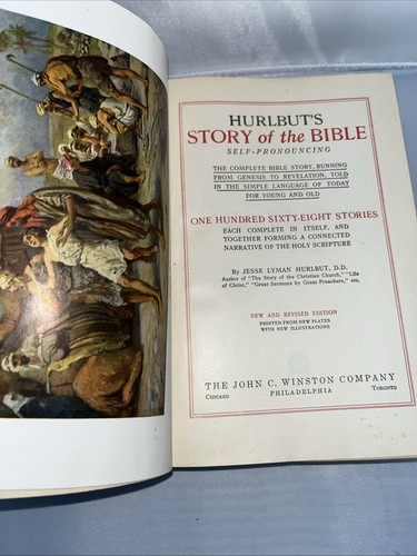 Hurlbuts Geschichte der Bibel für Jung & Alt 1932 Hardcover Buch illustriert - Bild 8 von 13