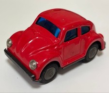 Made in Japan Tin Mini Car Volkswagen Beetle Red Vintage Item
