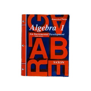 Saxon Algebra 1 Third Edition 2003 Homeschool Kit