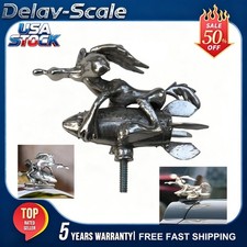New Car Ornament Cartoon Rocket Rider Badge Mechanic Front Hood Decoration Auto