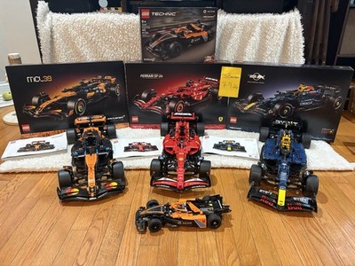 LEGO Technic 42206 Red Bull, 42207 Ferrari, 42228 McLaren & 42169 Formula E.