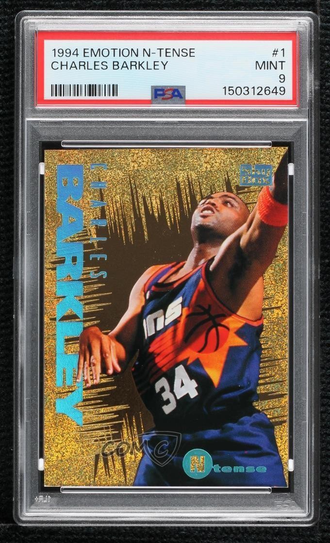 1994-95 Skybox Emotion Ntense Charles Barkley #1 PSA 9 MINT HOF vb2
