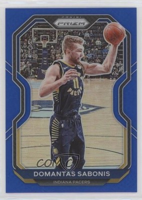 2020-21 Panini Prizm Blue Prizm 140/199 Domantas Sabonis #23 y8h