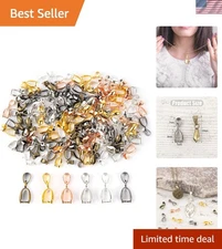 Colorful 120-Pack Jewelry Connectors: Durable Metal Clasps for All Styles