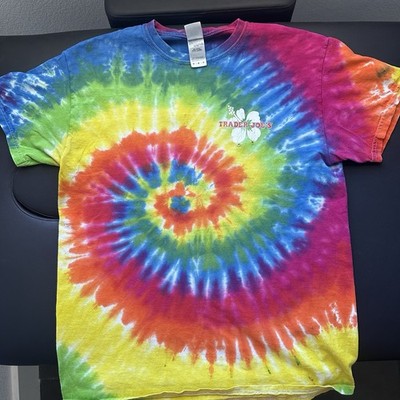 Trader Joe's Tie-Dye Logo Graphic T-Shirt Unisex M Crew Neck Short Sleeve