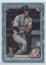 2020 Bowman Draft 1st Edition Sky Blue Foil Trevor Hauver #BD-113 00v4