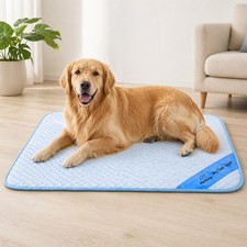Pet Cooling Mat for Dogs  Cats   Ice-Silk Breathable Washable Foldable Cooli...
