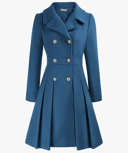 Grace Karin 2024 Damenmode Trenchcoat Kerb Revers Zweireiher Dick A - Bild 1 von 5