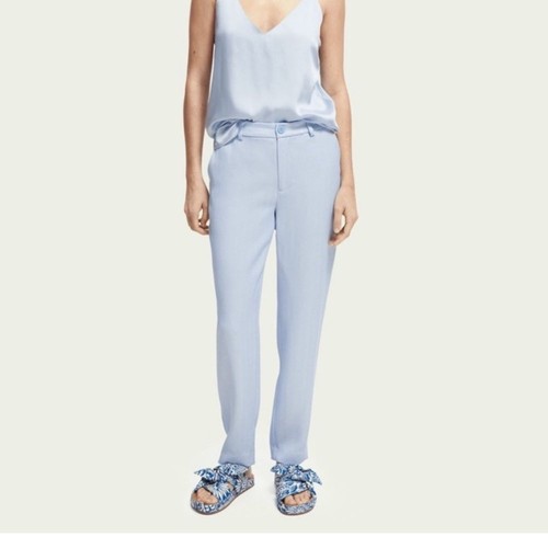 Scotch & Soda Lowry Summer Edition Trouser Baby Blue Pant - Soft Unique  NWT